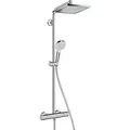 Produktbild: Brause-System Hansgrohe Crometta E 240 Handbrause, Kopfbrause 240x240 mm und Thermostat chrom