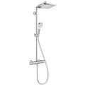 Produktbild: Hansgrohe Crometta E Duschsystem mit Thermostatarmatur Chrom 27271000