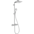 Produktbild: hansgrohe Crometta E Showerpipe 240 1jet 27271000 mit Thermostat, 1jet, chrom