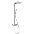 Produktbild: Hansgrohe Showerpipe Crometta E mit Thermostat, 1jet, 15 l/min, chrom 27271000