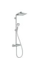 Produktbild: HANSGROHE 27271000 Showerpipe CROMETTA E 240 chrom mit Thermostat