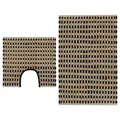 Produktbild: Handgewebtes Badematten Set Jute Stoff Natur Und Schwarz Badevorleger Bad B-Ware