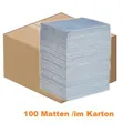 Produktbild: New Pig Absorptionsmatte PIG BLUE® Saugmatte im Karton 100 Stück Abmessung 38 cm x 48 cm, Absorbiert 129 L je Karton BLU101