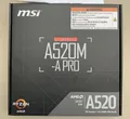 Produktbild: Mainboard SAM4 MSI A520-A Pro (mATX) (7C96-001R) - Defekt