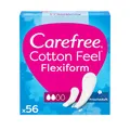 Produktbild: Carefree Slipeinlagen Cotton Feel Flexiform mit Frischeduft, 100% atmungsaktiv mit langanhaltendem Frischegefühl, Größe Normal, 56 Stück