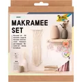 Produktbild: Folia 23719 - Boho Macrame Set, 10 Pieces, Yarn (Natural Beige), Yarn (Rose), Wo