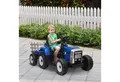 Produktbild: HOMCOM Elektro-Kinderauto Elektrischer Traktor, mit Anhänger, mit Fernbedienung, Belastbarkeit 30 kg, (2-tlg), für 3-6 Jahre Kinder, Blau
