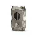 Produktbild: Colibri SV-Cut Zigarrenschneider | Gunmetal | 2-In-1 S-V Schnitt | Federauslöser | Bis zu 66 Ringmaß-Zigarren | Ergonomisches Design | Inklusive Geschenkbox
