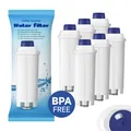 Produktbild: 6er Pack Wasserfilter  Für De'Longhi DLSC002 -Magnifica S, ECAM ESAM ETAM Serie