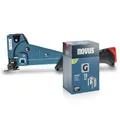 Produktbild: NOVUS TOOLS Hammertacker J-055 Set mit 5000 Klammern │ Profi-Schlagtacker aus Vollmetall mit Schnellladesystem, Prallplatte und Soft-Griff │ Für Flachdrahtklammern Typ 11 von 6-14 mm