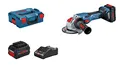 Produktbild: Bosch Professional 18V System BITURBO Akku-Winkelschleifer GWX 18V-15 C mit X-LOCK (inkl. 2x Akku ProCORE18V 8.0Ah, GAL 18V-160 C, GCY 42, Schutzhaube, Zusatzhandgriff, Einlage, L-BOXX)