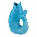 Produktbild: Gift Company Vase Monsieur Carafon L Dekovase in Fisch-Form Steingut Lagoon 31cm