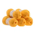 Produktbild: 5 x 100g Strickgarn ALIZE Baby Best uni Babywolle Wolle Antipilling 44 Farben, Farbe:216 gelb