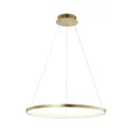 Produktbild: LED Hängelampe Küche Metall Ring Gold Ø60 cm 3000 K 29 W Esstisch Pendelleuchte