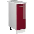 Produktbild: Vicco - Apothekerschrank R-line, Bordeaux Hochglanz, 30 Cm , Ap Marmor