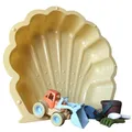 Produktbild: Sand- oder Wassermuschel (Sand mit Sandspielzeug 7-teilig) mit Sandspielzeug, Traktor mit Frontlader, Eimerchen, Sieb, Schippe, Rechen, Sandförmchen