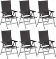 Produktbild: KETTLER Gartenstuhl Kettler Set 6 Stück Basic Plus Klappsessel Multipositionssessel