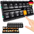 Produktbild: Tablettenbox 7 Tage, Pillendose 2 mal Am Tag, Am Pm Medikamentenbox 14 Fächer