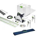 Produktbild: Festool Tauchsäge TS 55 FEBQ Plus FS 577010 + Tasche Hebelzwinge Splitterschutz