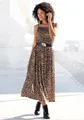 Produktbild: Midikleid mit gesmoktem Oberteil und Animalprint, Leokleid, Sommerkleid, Gr. 38 - N-Gr, leo-bedruckt N-Gr