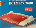 Produktbild: FRITZ!Box 7490 WLAN-Router mit Modem - Rot/Weiß (20002584/20002585)