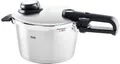 Produktbild: Fissler Schnellkochtopf Vitavit® premium Edelstahl Schnellkochtopf 6 L, Ø 22 cm, Edelstahl 18/10 (3-tlg), Verriegelungsanzeige, Einstellbares Abdampfen, Einstellbare Kochstufen