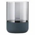 Produktbild: Blomus Windlicht Calma, Kerzenhalter, Beton, Glas, Steel Gray, Smoke, 14 cm
