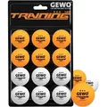 Produktbild: Gewo Tischtennisball, Training 40+ mm 3-Stern Bunt tischtennisbälle 3 sterne bunt|orange