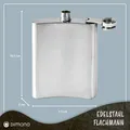 Produktbild: Dimono Flachmann aus Edelstahl Hochwertiger 8oz 220ml Trinkflasche; Fülltrichter
