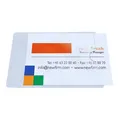 Produktbild: 100 x Visitenkartentaschen selbstklebend 9,3 x 5,6 cm transparent KF27038