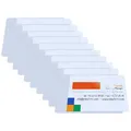 Produktbild: 10 x Visitenkartentaschen selbstklebend 9,3 x 5,6 cm transparent KF27038