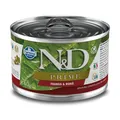 Produktbild: Farmina N&D Prime Mini Pastete Hundefutter (Nassfutter, mit hochwertigen Vitaminen und natürliche Antioxidantien, ohne Mais, Zutaten: Huhn und Granatapfel, Portionsgröße: 140 g)