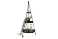 Produktbild: Spetebo Etagere XL Metall Pyramide schwarz 3-stöckig, Metall, (Pack., 1-tlg., 1), pflegeleicht