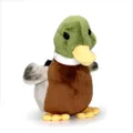 Produktbild: Plüsch Ente mit Sound Stimme Kuscheltier Stofftier Stockente Plüschtier H= 15 cm