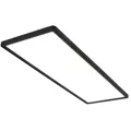 Produktbild: BRILONER - LED Deckenlampe mit indirektem Licht, 58x20 cm, flach, 22W 3.000lm, neutralweiße Lichtfarbe, Lampe Wohnzimmer, Deckenleuchte, Wohnzimmerlampe, LED Panel, Küchenlampe, Schlafzimmer, Schwarz