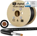Produktbild: hb-digital 200m Solarkabel H1Z2Z2-K 4 mm² Photovoltaik Kabel für PV Anlagen schwarz