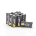 Produktbild: GP Batterien CR123A 3V Lithium Extra (10 Stück CR123 Batterien 3 Volt) für Smart Home, Alarmanlagen, Taschenlampen, Foto-Zubehör etc. (in plastikfreier Verpackung)