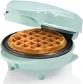 Produktbild: Bestron Mini-Waffeleisen für klassische Waffeln, kleiner Waffelmaker 550 W Mint