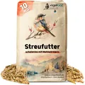 Produktbild: 10 kg schalenloses Streufutter mit Mehlwürmer Vogelfutter Wildvogel Winter Somme