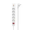 Produktbild: Hama Steckdosenleiste USB-C-/USB-A-Buchse 5-fach, weiß 133758