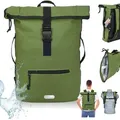 Produktbild: Rucksack Plane Time Bag Evo 24 L Kurierrucksack Roll-Top Herren Angeln Paintball Jagd Freizeitrucksack Laptoprucksack wetterfest Outdoor Elephant 1... - Grün