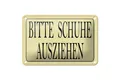 Produktbild: Blechschild Hinweis 18x12 cm Bitte Schuhe ausziehen Deko Schild