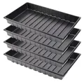Produktbild: Garronda Anzucht Schale Pflanzschale Gewächshaus Anzuchtplatte Anzuchtschale Keimschale, Ideal für Pflanzen, Anzuchten, Garten GD-0065 (53x32 cm; Schwarz; 4 Stück)