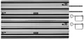 Produktbild: Einhell Maschinen-Führungsschienen, 216x38 mm, Alu 2x1000mm