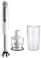 Produktbild: Braun MQ7020 WH Stabmixer 1000W BPA-frei, stufenlose Geschwindigkeitseinstellung, mit Mixbecher Weiß, Silber
