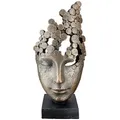 Produktbild: Skulptur Female Mask, Bronze, Kunststoff, Maske, Maske, 19.5x36x15 cm, stehend, Dekoration, Skulpturen & Dekoobjekte, Skulpturen
