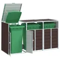 Produktbild: Mülltonnenbox für Tonnen Stahl Mülltonnenverkleidung Aufbewahrungsbox Müllbox
