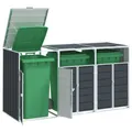 Produktbild: Mülltonnenbox für Tonnen Stahl Mülltonnenverkleidung Aufbewahrungsbox Müllbox
