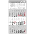 Produktbild: 3-Monatskalender 2026 Wandkalender mit Schieber – Kalender 2026 mit Jahresübersicht, Feiertagen und Schulferien DE & AT, Bürokalender zur Wandmontage im Großformat 56x30 cm