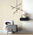 Produktbild: Newroom Vliestapete, Creme Tapete Skandi Holz - Holztapete Holzwand Beige Modern Paneele Lamellen für Wohnzimmer Schlafzimmer Flur, Holztapete, Holzwand